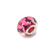 ESCM 4797: Murano Pink Butterflies (Pink, Purple)