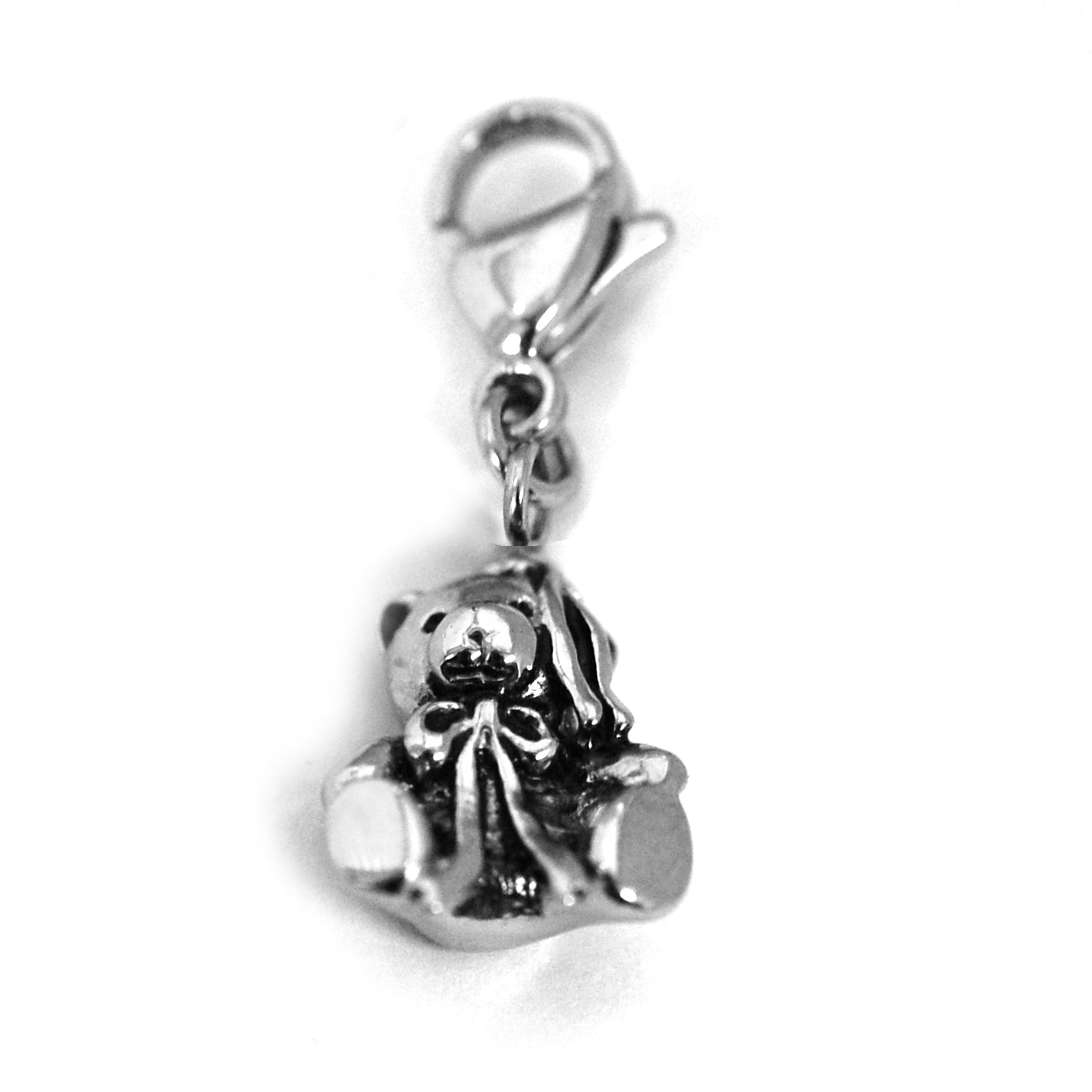 ESCM 4823: Lobster Lock Ribboned Teddy Bear Charm