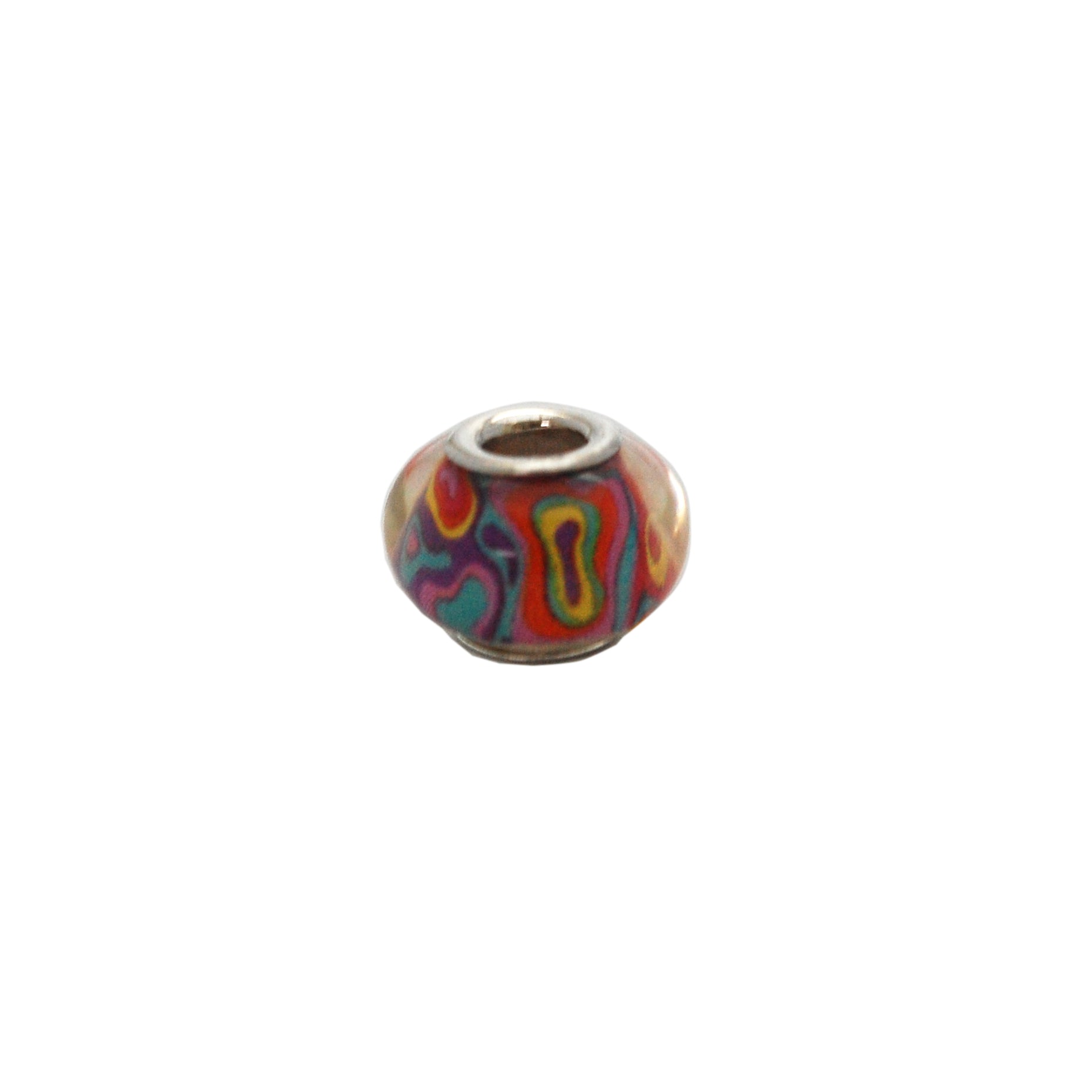 ESCM 4790: Pendant-Bracelet Murano Artistic Psychadelic Flair (Technicolor)