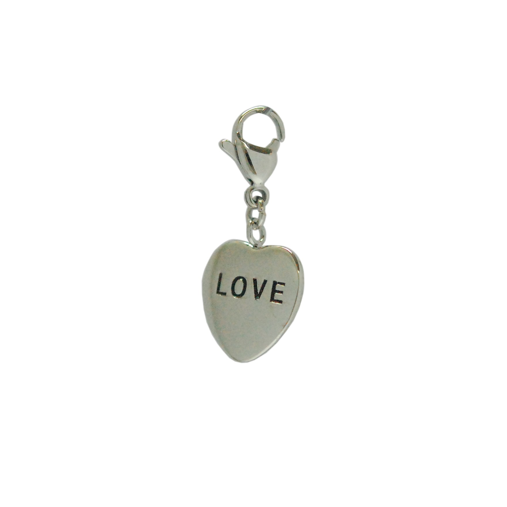 ESCM 4821: Pendant-Bracelet Lobster Lock Love Heart Charm