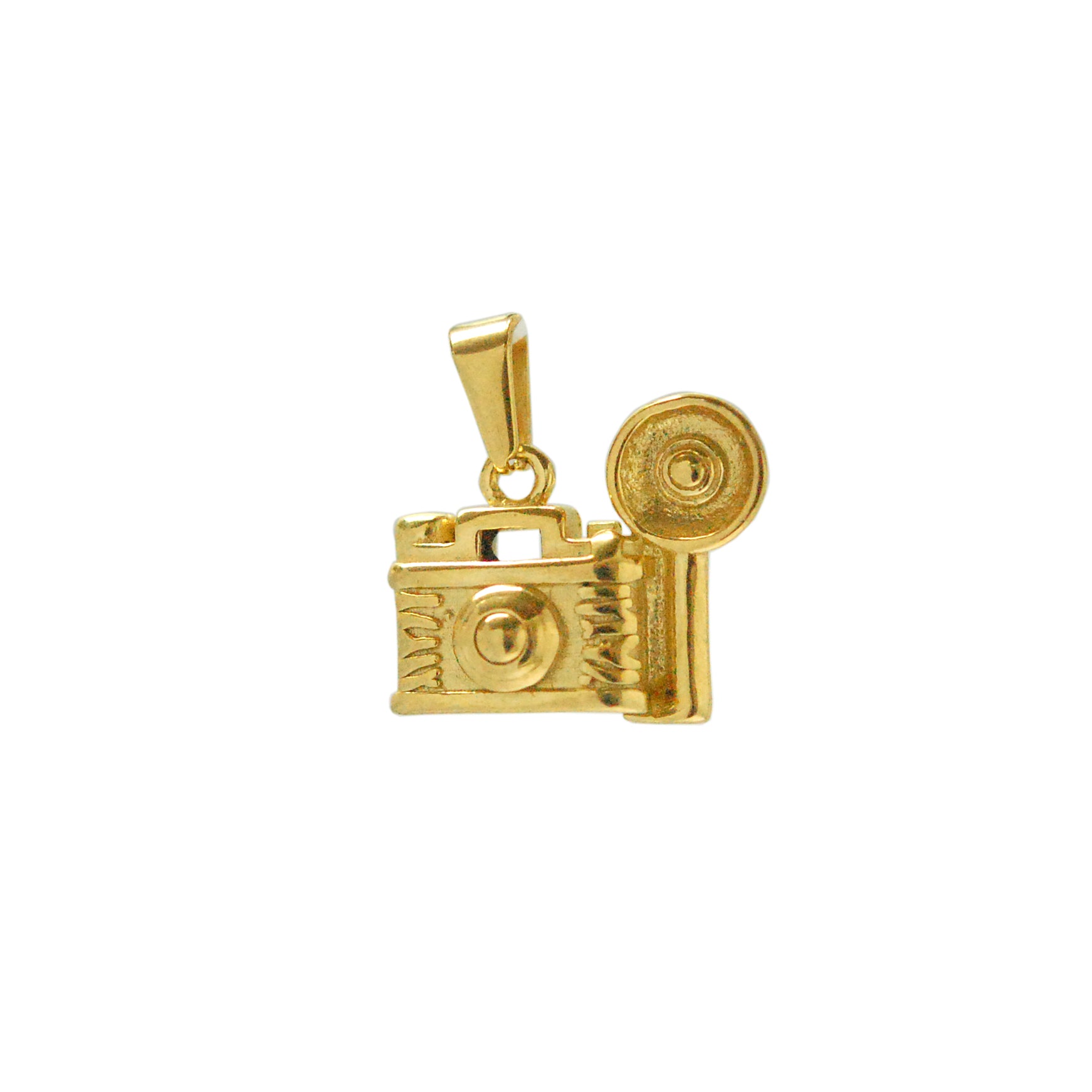 ESP 5761: Limited Edition Gold Plated Old Fashioned Camera Pendant