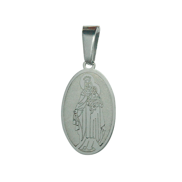 ESP 5920: Medium Oval Virgin Mary w/ Child Pendant