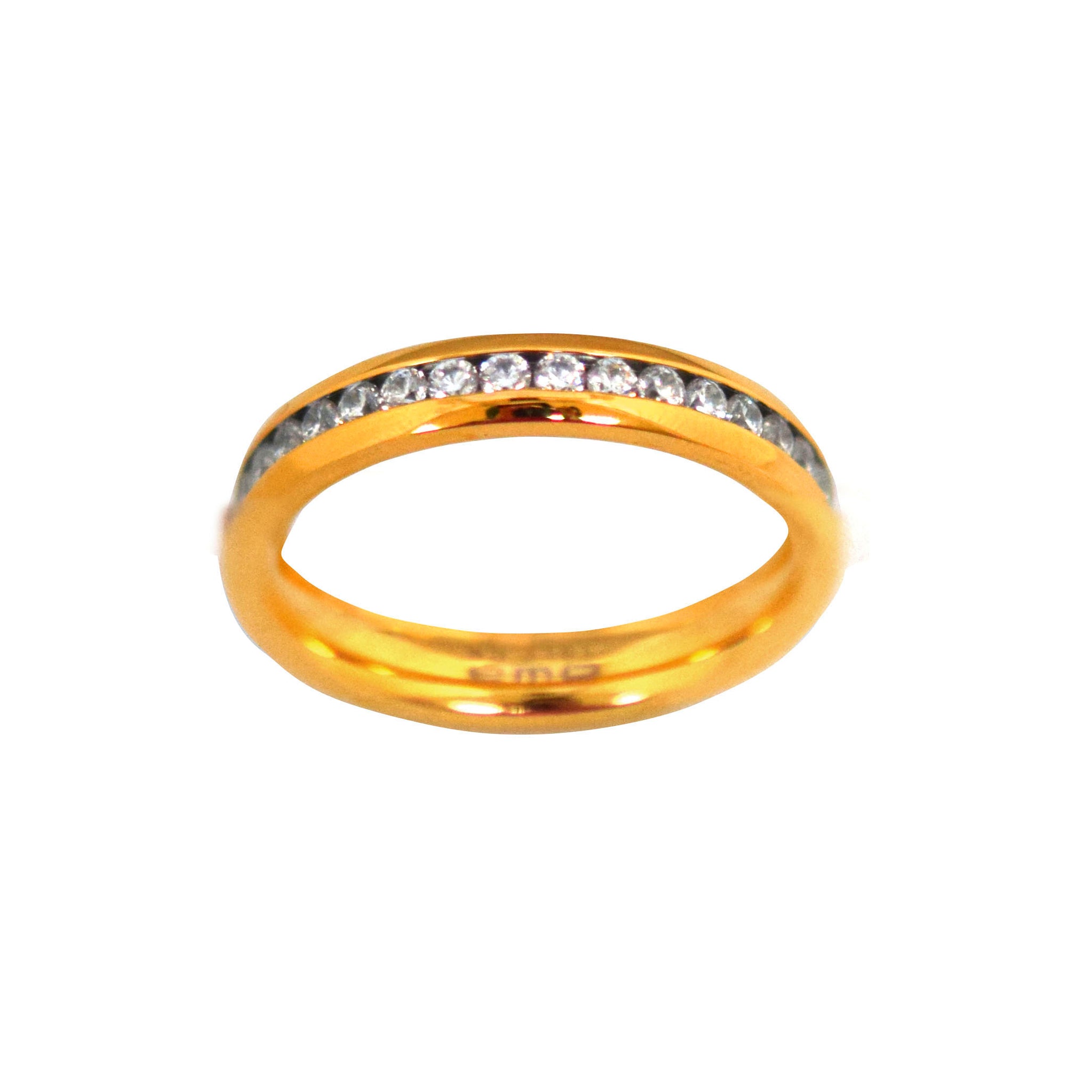 ESR 7466: Carmen Gold Plated Comfort Fit Eternity Ring