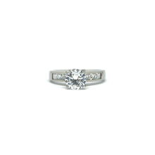 ESR 6623: Melissa 0.85-Carat 4-Prong Cz Solitaire w/ Cz Sides