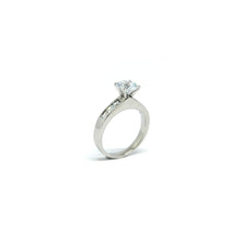 ESR 6623: Melissa 0.85-Carat 4-Prong Cz Solitaire w/ Cz Sides