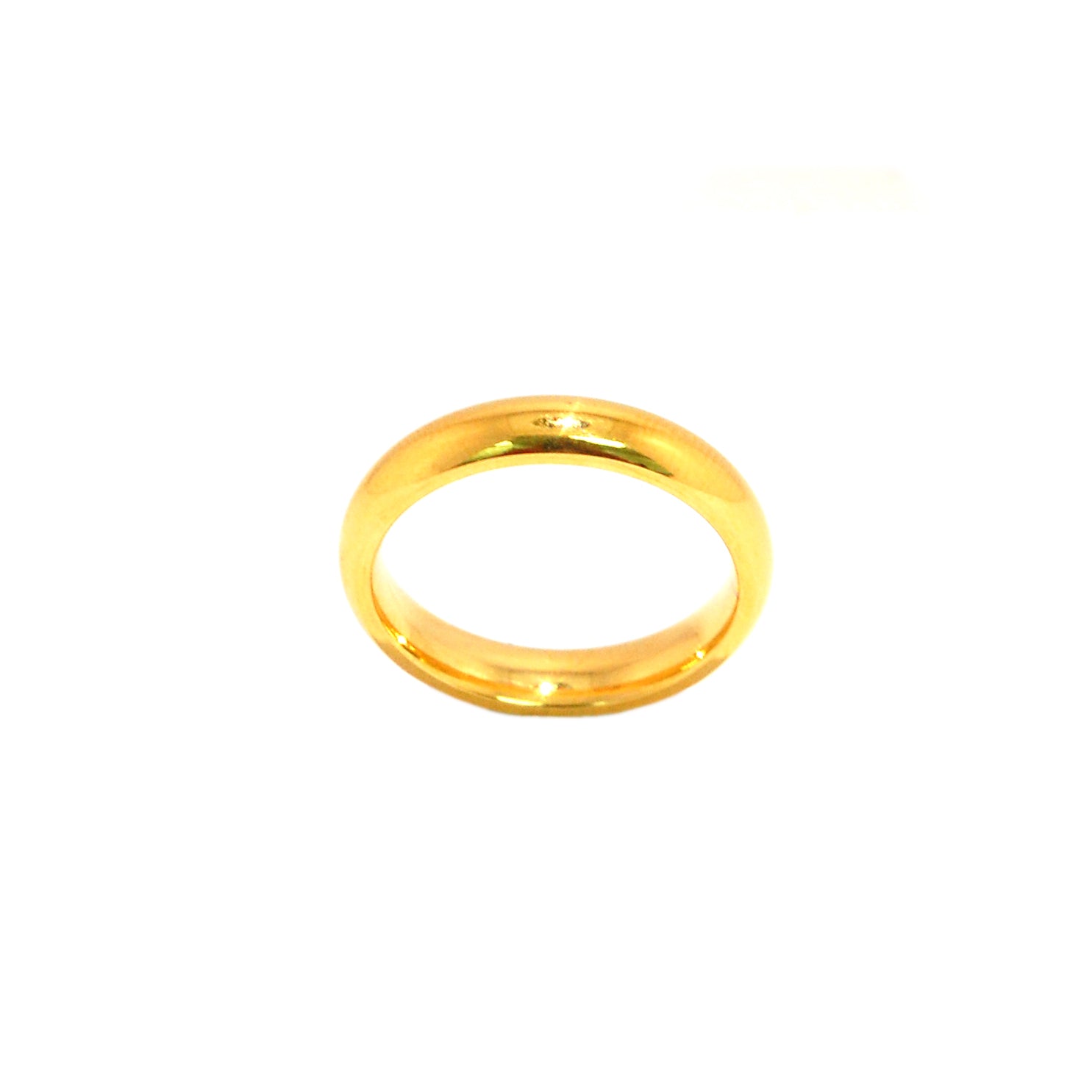 ESR 7802: Alexis Gold Plated Glossy Plain Comfort Fit Band
