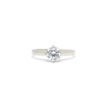 ESR 7562: Emma 1-Carat Solitaire Ring w/ Solid Band