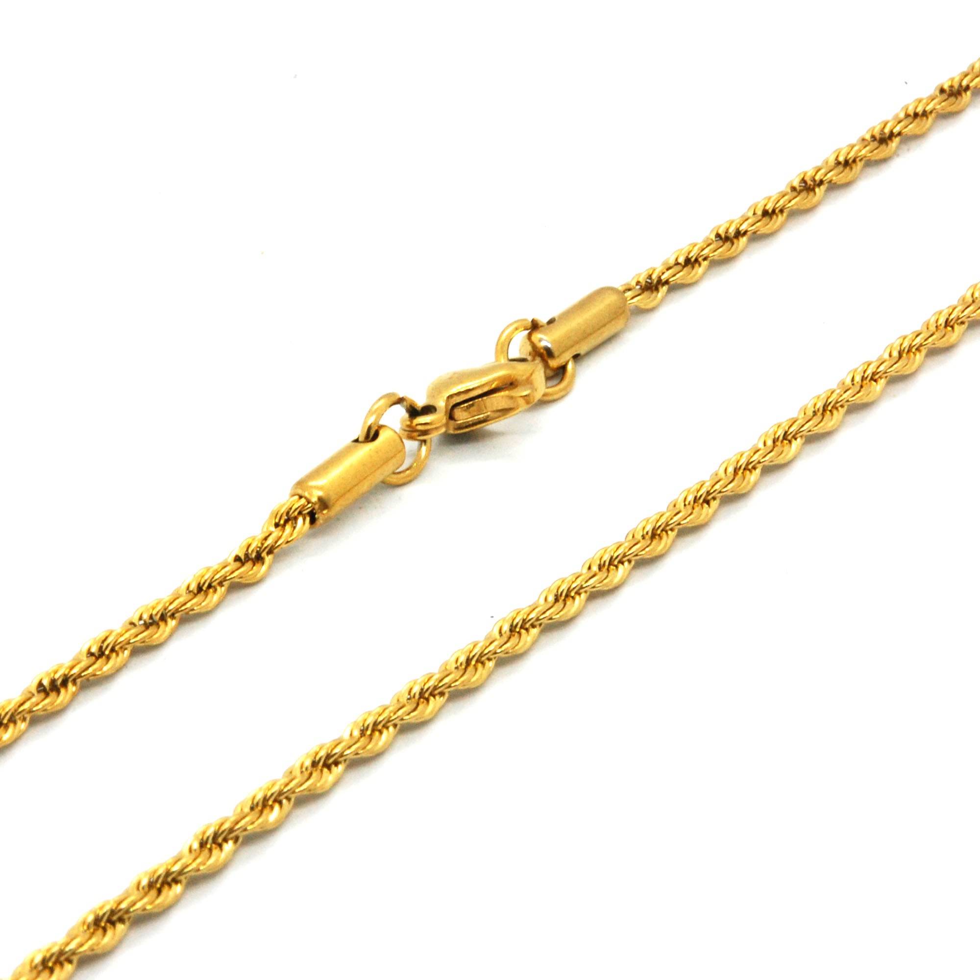 ESCH 7831: 17" Gold-Plated Twisted Rope Chain (2mm)