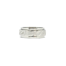 ESR 7846: Twirlable Endless Love 8mm Sandblasted Ring